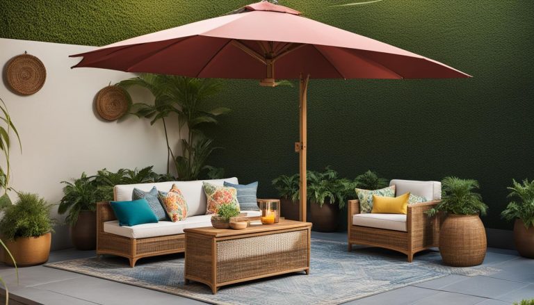 Furniture Placement for Patio Umbrella