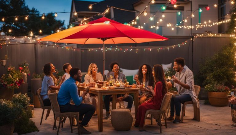 Using Patio Umbrella for Parties and Events