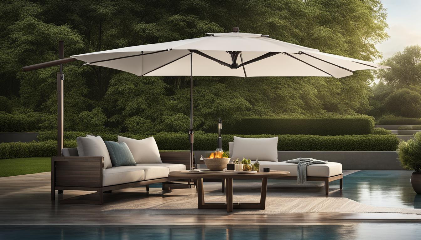 Waterproof and wind-resistant features in patio umbrellas