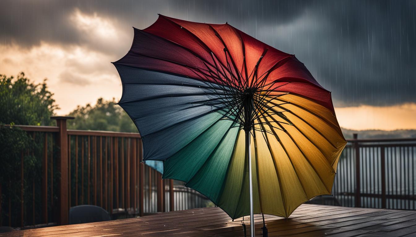 Weather resistance of patio umbrella